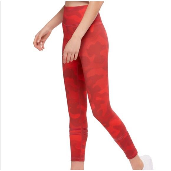 Lilybod Pants - Lilybod Red Camo Athletic Workout Leggings Size S